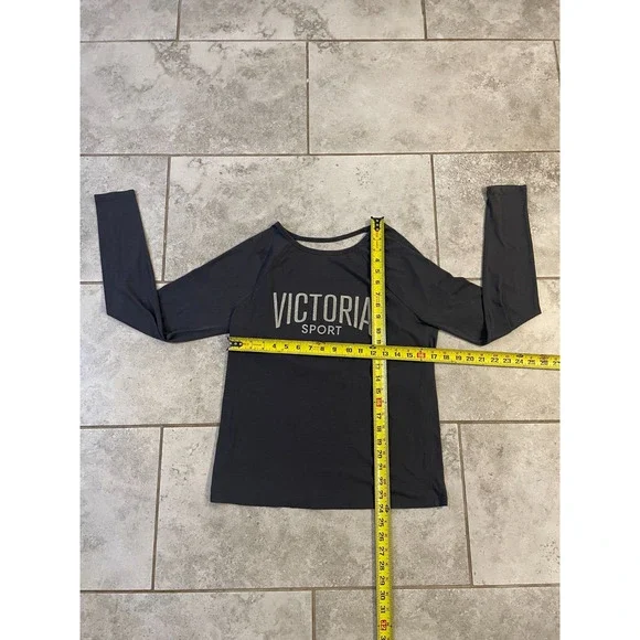 """Womens VICTORIA'S SECRET SPORT Grey Sweatshirt long sleeve Sz S Logo""" - Picture 4 of 10